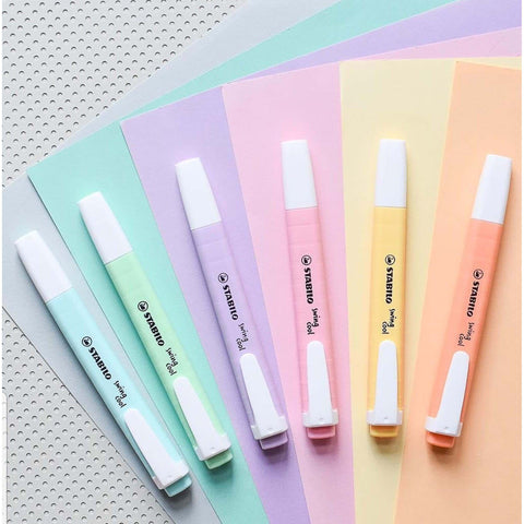 Textmarker Stabilo swing cool Pastel, 8 culori / set