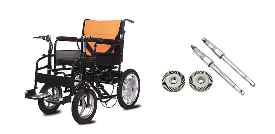 Medical device gear: electric wheelchair