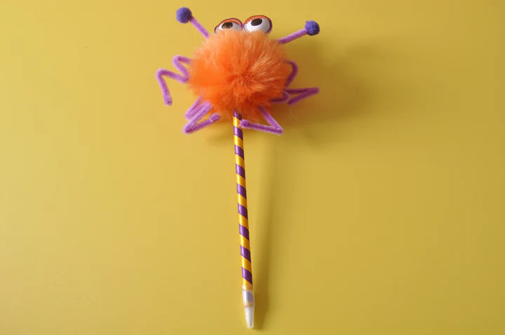 Monster Crab Pom Pom Fluffy Ballpoint Pen