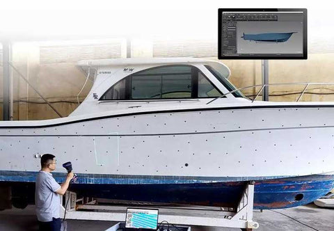 Yacht, 3D-Inspektion