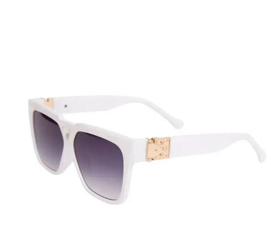 Louis Vuitton Style Trillion Crystal Black Sunglasses