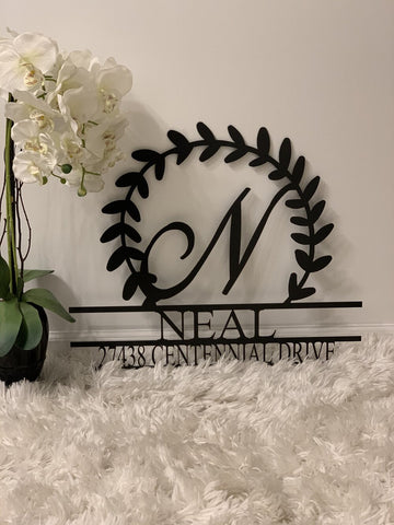 Custom house numbers and letters