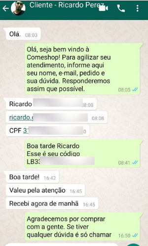 A Loja Comeshop é confiável?