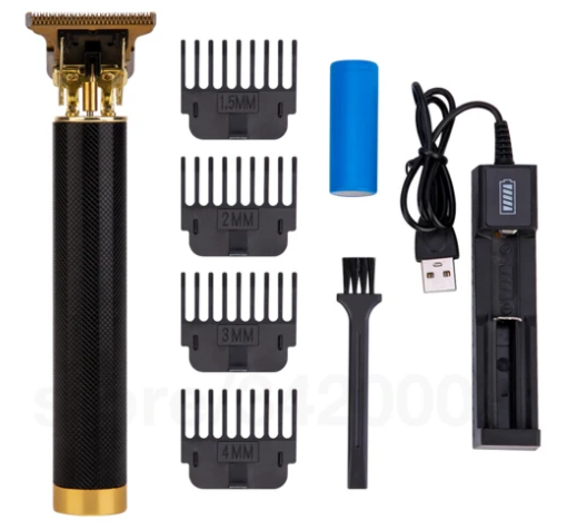 Máquina de Cortar Cabelo e Barba Profissional Recarregável USB