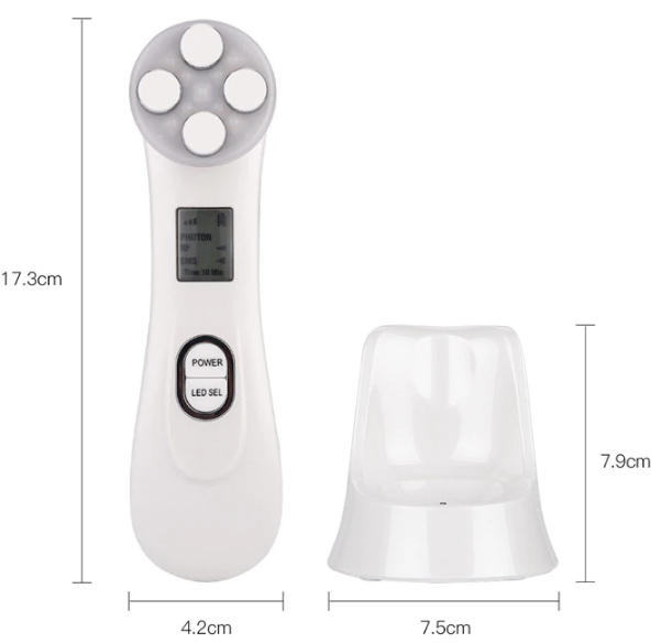 Massageador Facial de Led 5 em 1