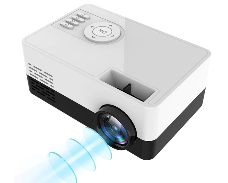 Mini Ultra Projetor Led 1080P de Alta Resolução HDMI USB 800 Lumens 80 Polegadas