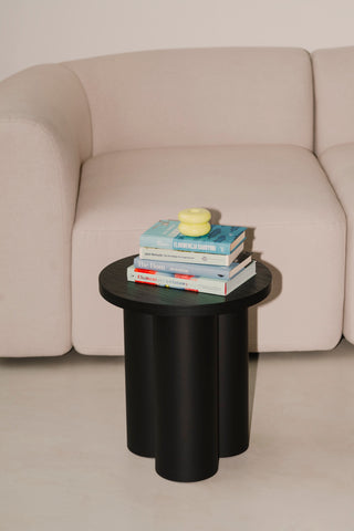 oly table vulcano black side table