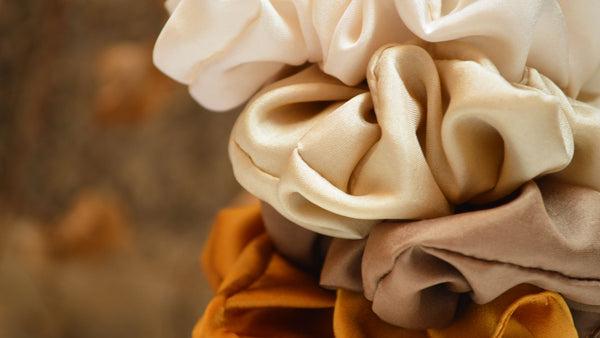 Silk scrunchies made in France