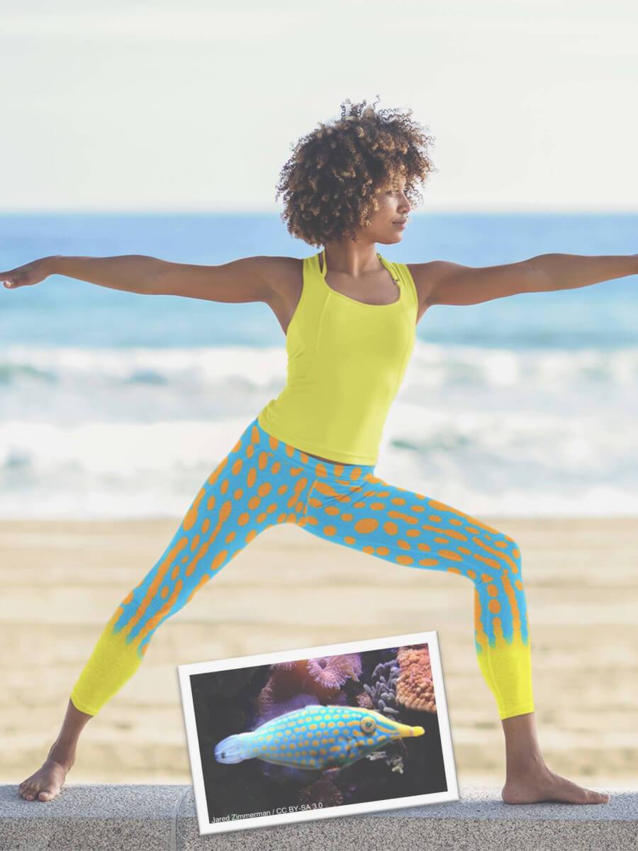 All-Over Print Yoga Capri Leggings