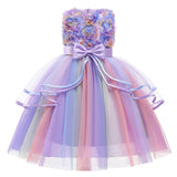 LZH® New Children's Dress Cake Princess Dress Christmas Evening Dress - LZH Fashion Kids