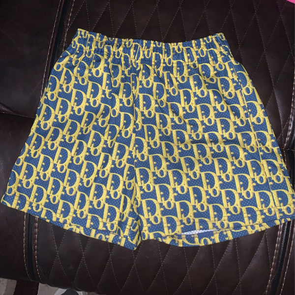 Bravest Studios LV Monogram Shorts Purple