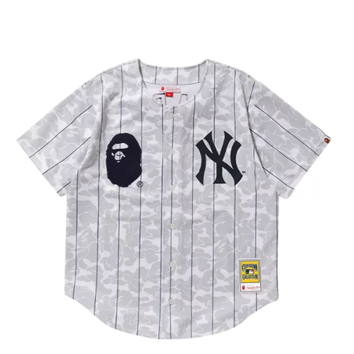 Bape x Mitchell & Ness Mets Jersey Black