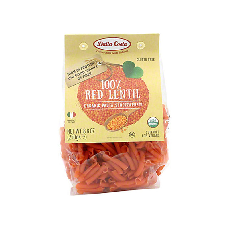 Dalla Costa Organic Lentil Strozzapreti Gluten Free Pasta  - Ambrosi &  Sons