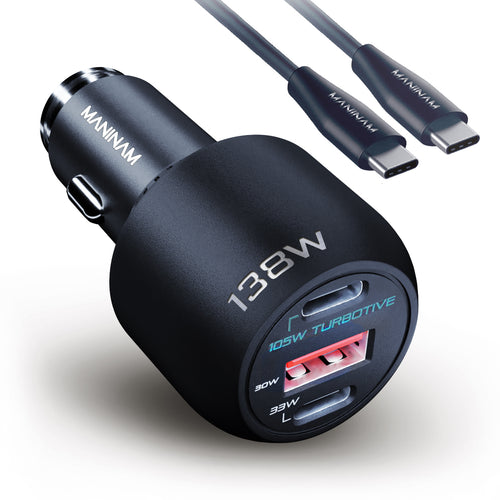 MANINAM Super Fast USB C Car Charger for Samsung S23 S22 S21 S20