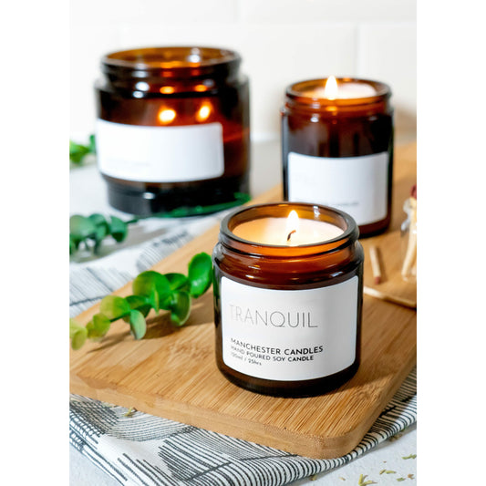 TRANQUIL – 120ml – Rose & Patchouli Aromatherapy Candle