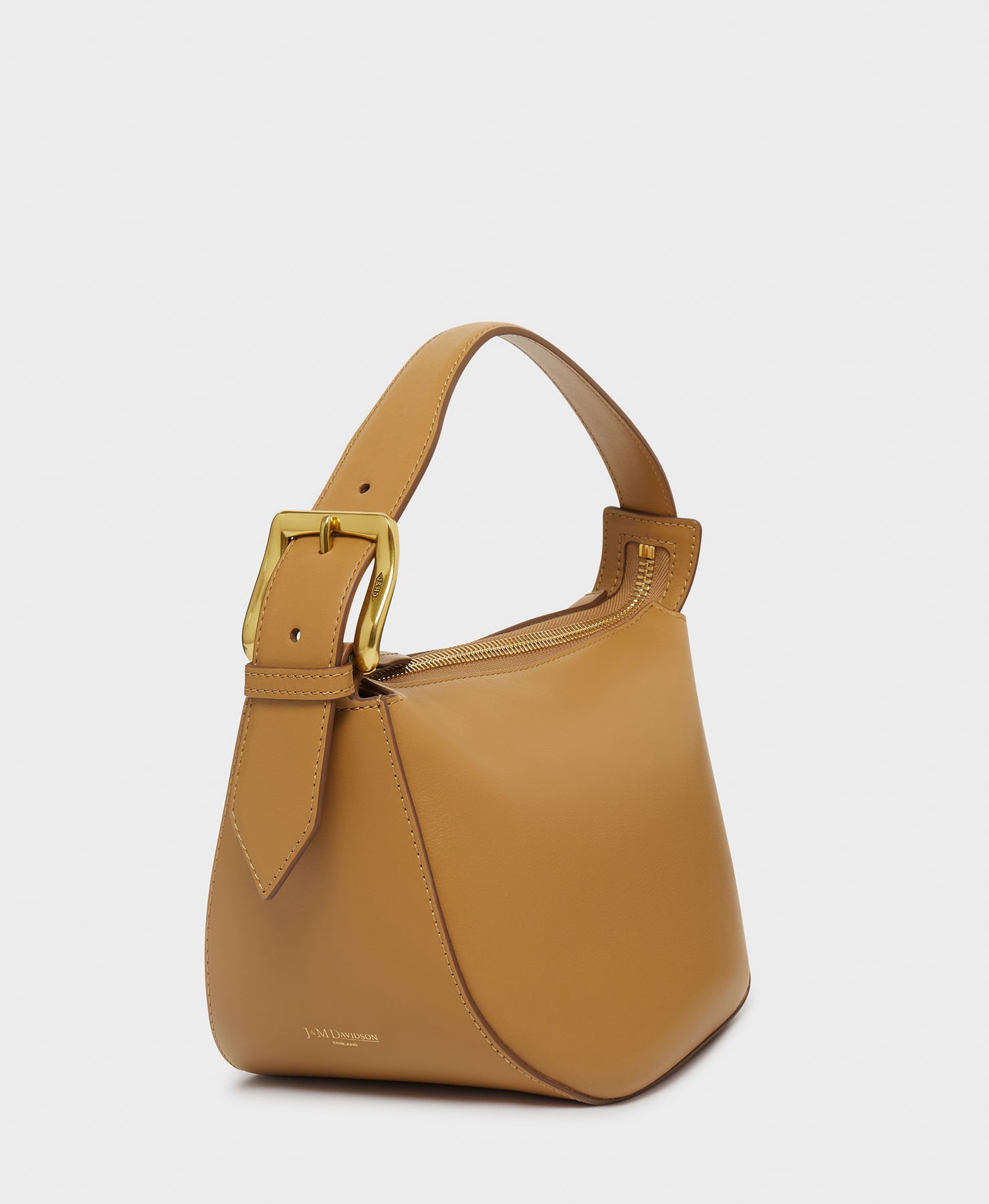 Designer Dark Olive Zip Quiver Bucket Bag | J&M Davidson