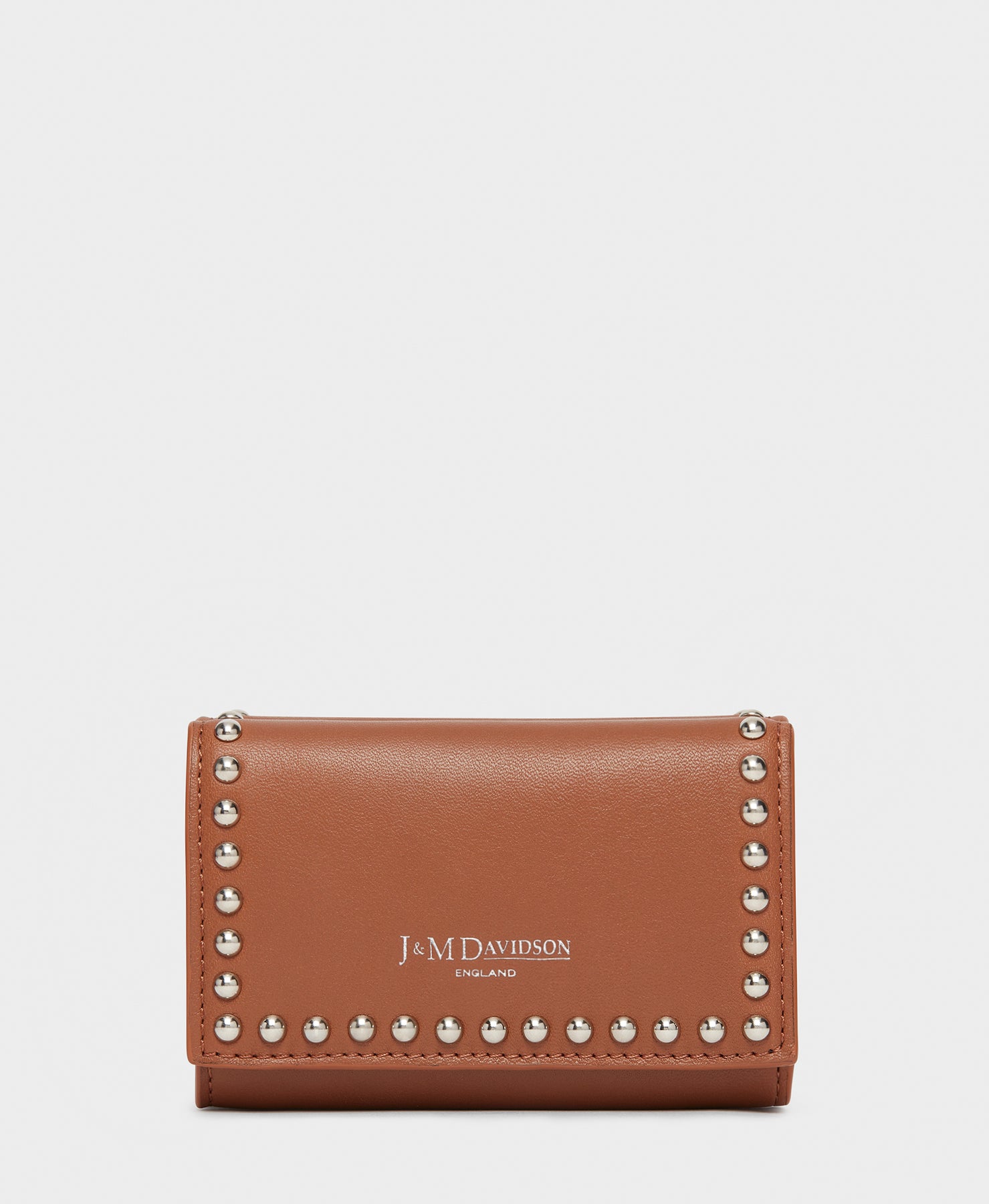 Designer Black Fold Wallet with studs | J&M Davidson