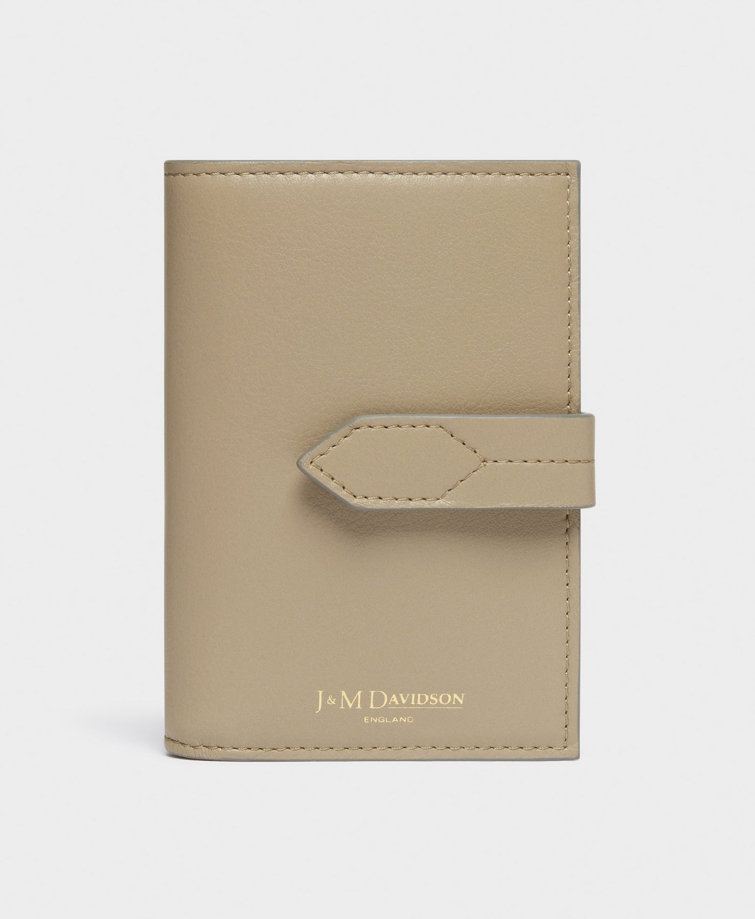 Designer Warm Taupe Losange Fold Wallet | J&M Davidson