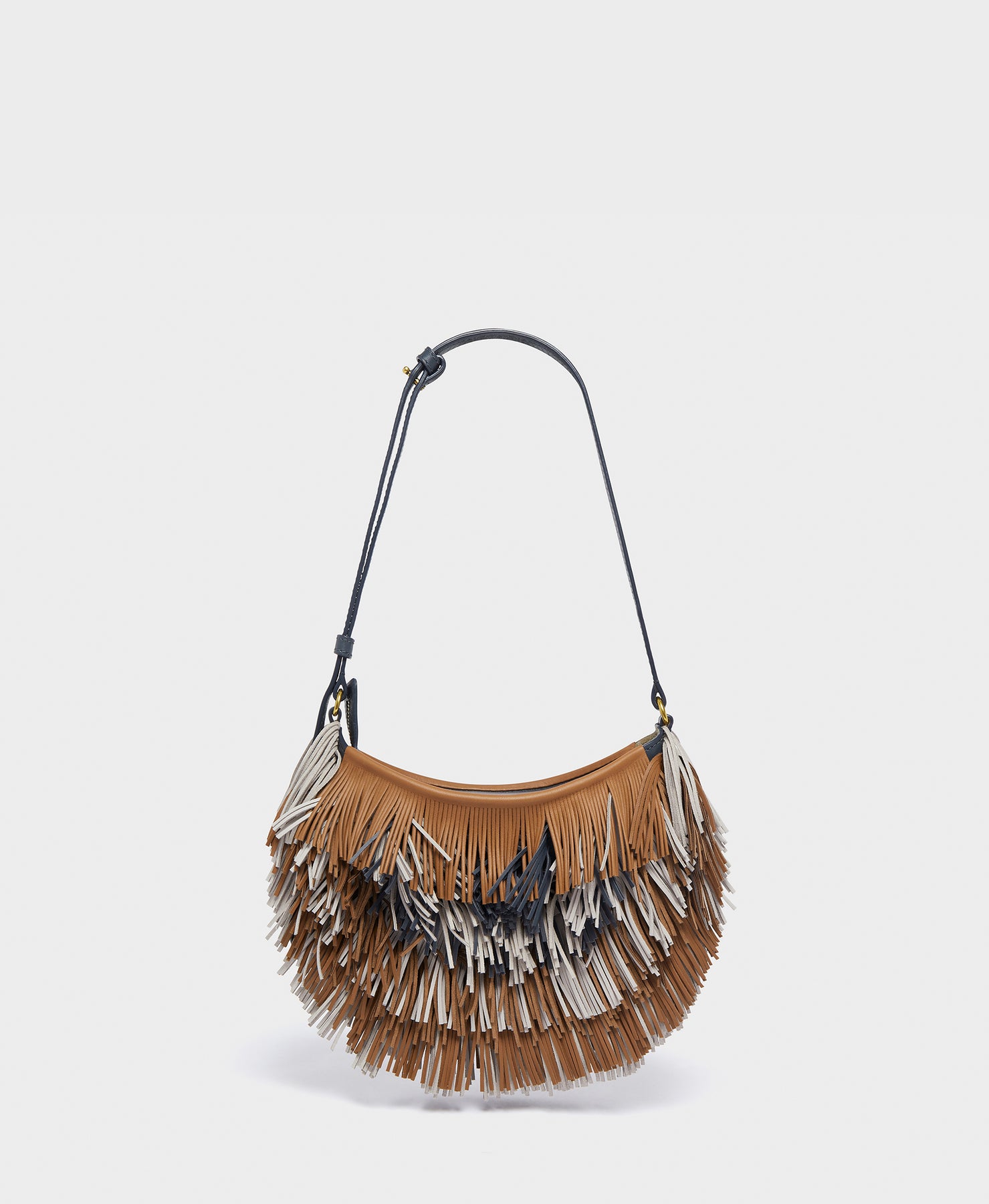 海外で買 【archive】90s leather fringe shoulder bag - バッグ