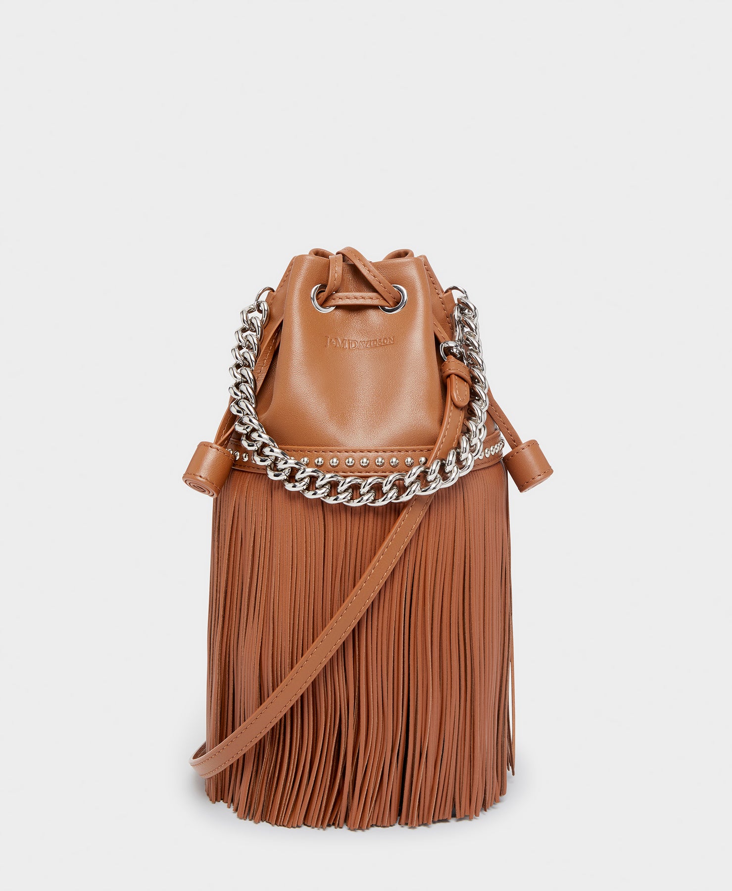 Designer Chocolate Medium Fringe Carnival Bag | J&M Davidson