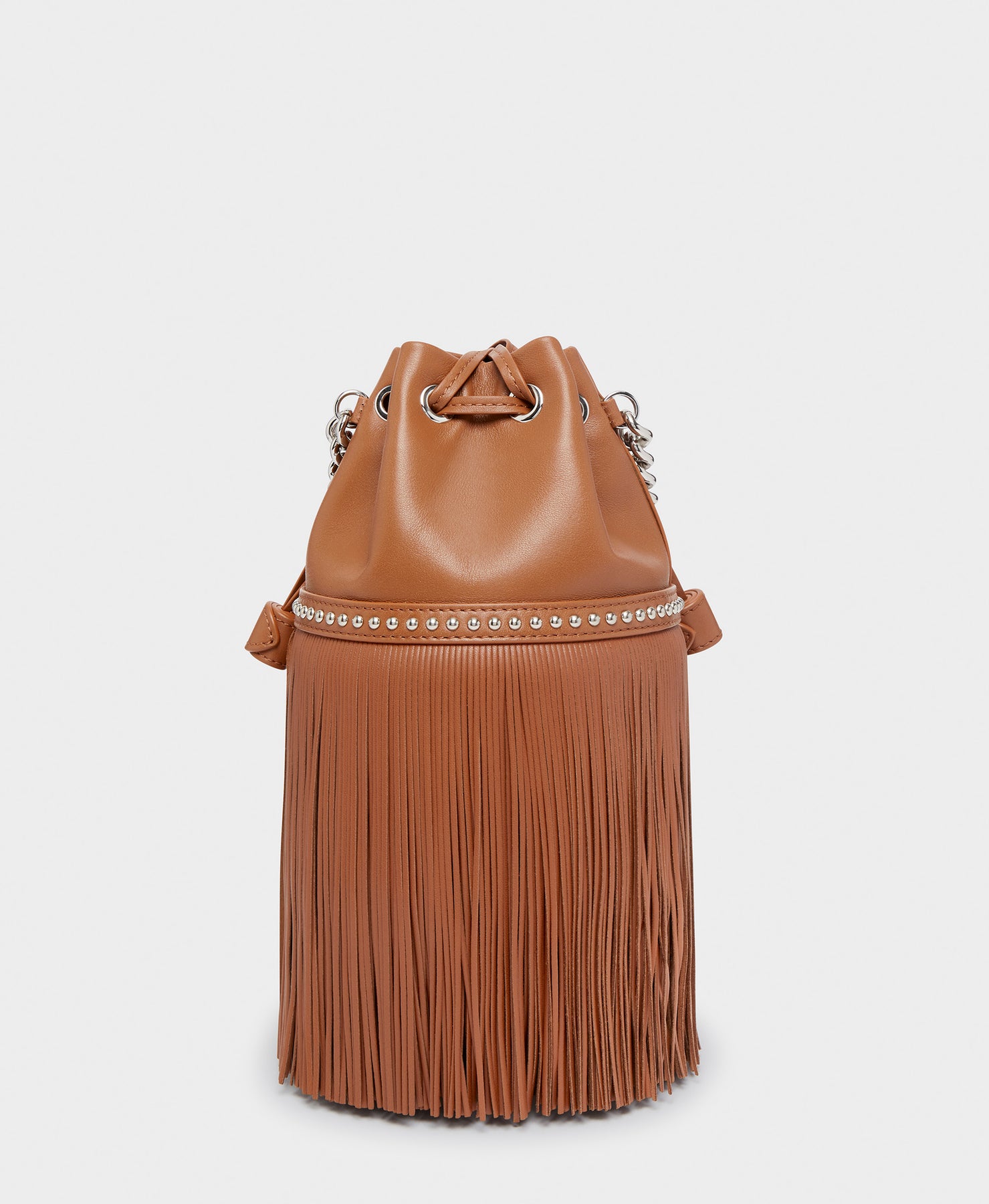 Designer Toffee Medium Fringe Carnival Bag | J&M Davidson