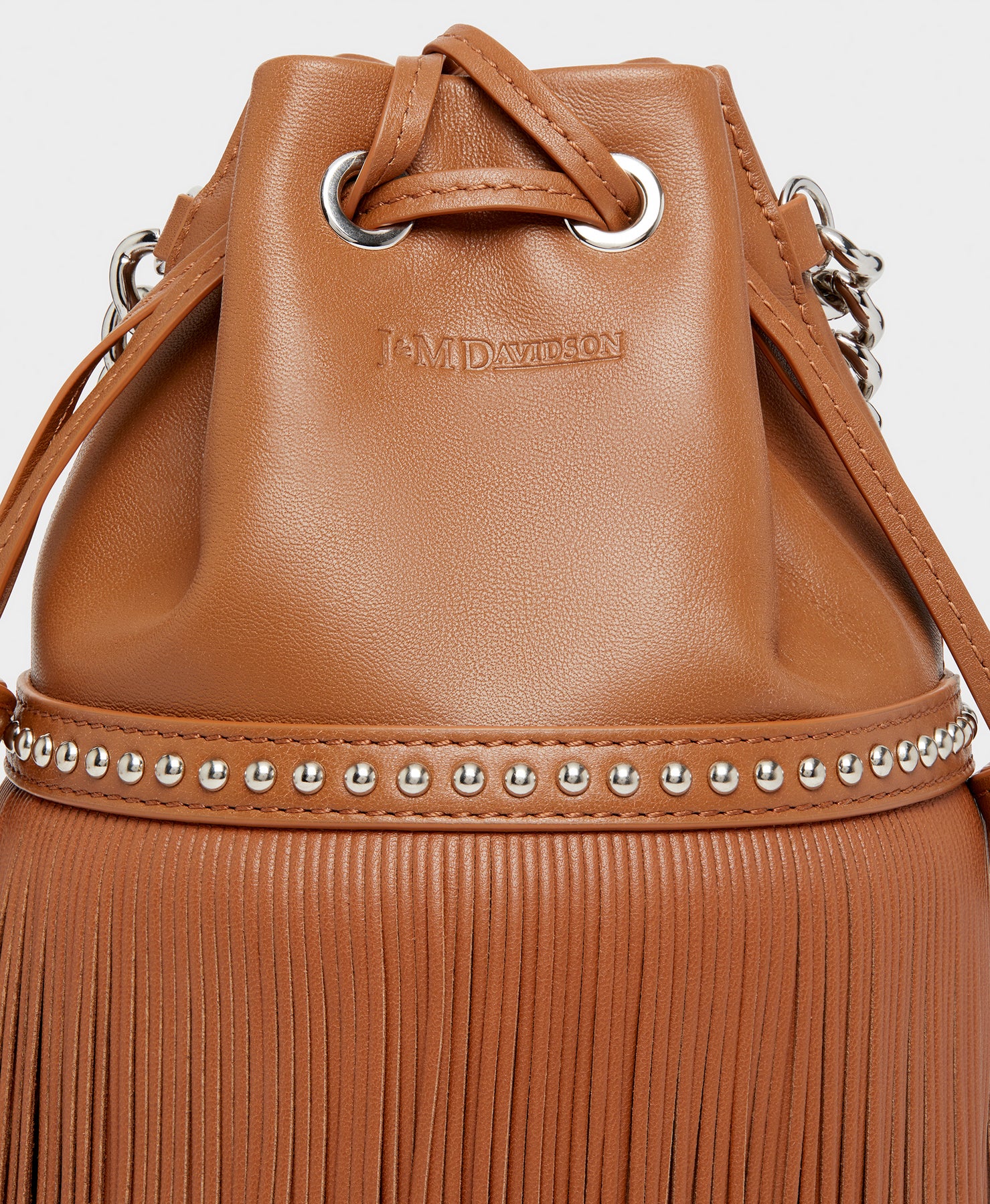 Designer Toffee Medium Fringe Carnival Bag | J&M Davidson