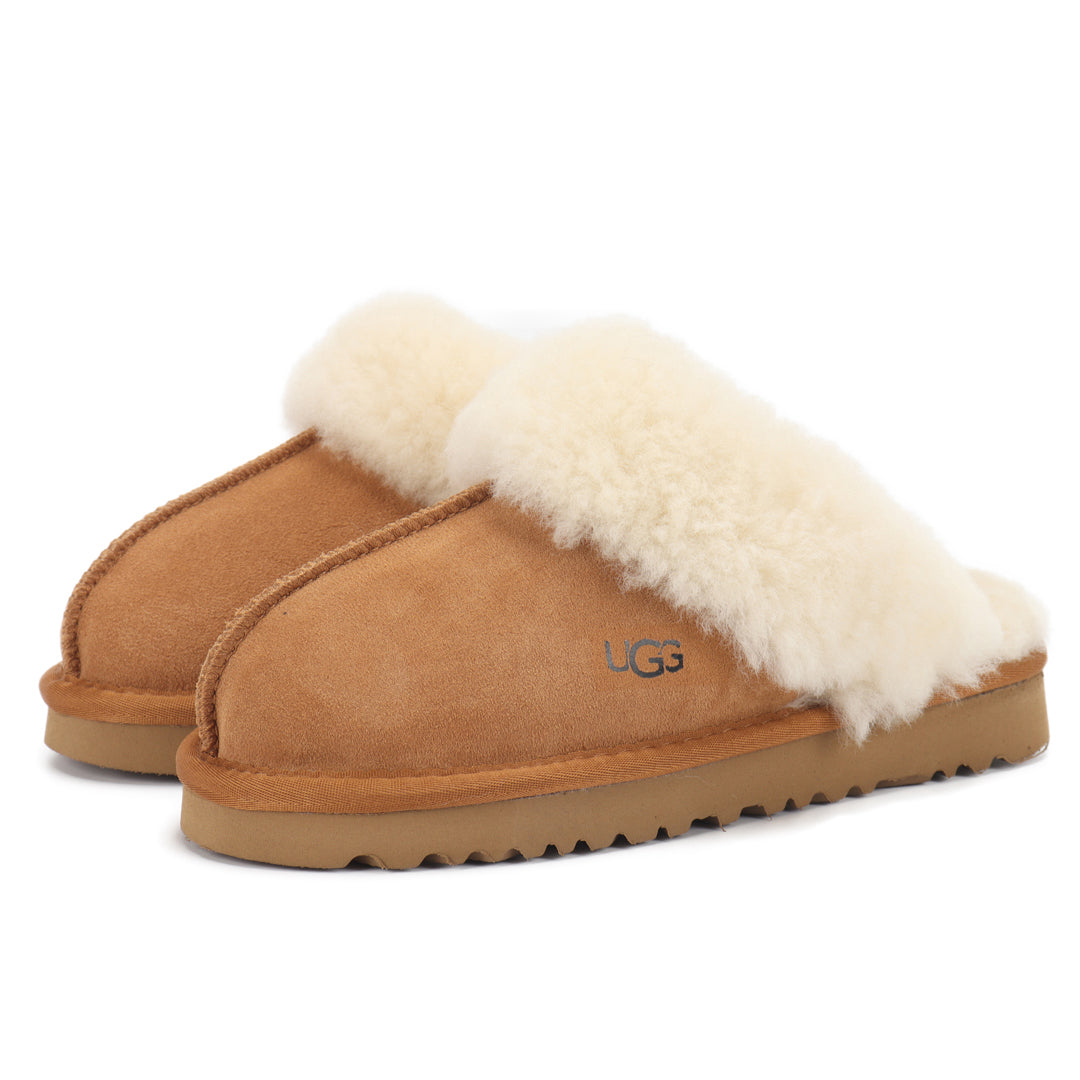 UGG Fashion Ladies Shoes Fluffy Slippers Non-slip Platform Sandals