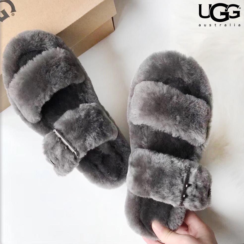 UGG fashionable sheep fur integrated slippers are hot sellers of casual ladies' velvet sandals G