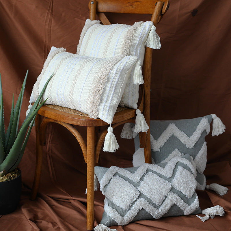 45x45cm cojines decorativos para sofa Morocco geometric black and whit –  Artemis Rose Moon