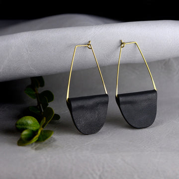 Leather Earrings - Handmade in the USA