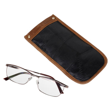 Leather Eyeglasses Case - Upcycled - Handmade
