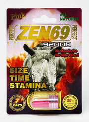 All Natural Perfect Zen69 Pink 92000 Male Enhancement Pill - supplemynts.com