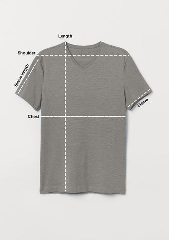 V-neck size and fit