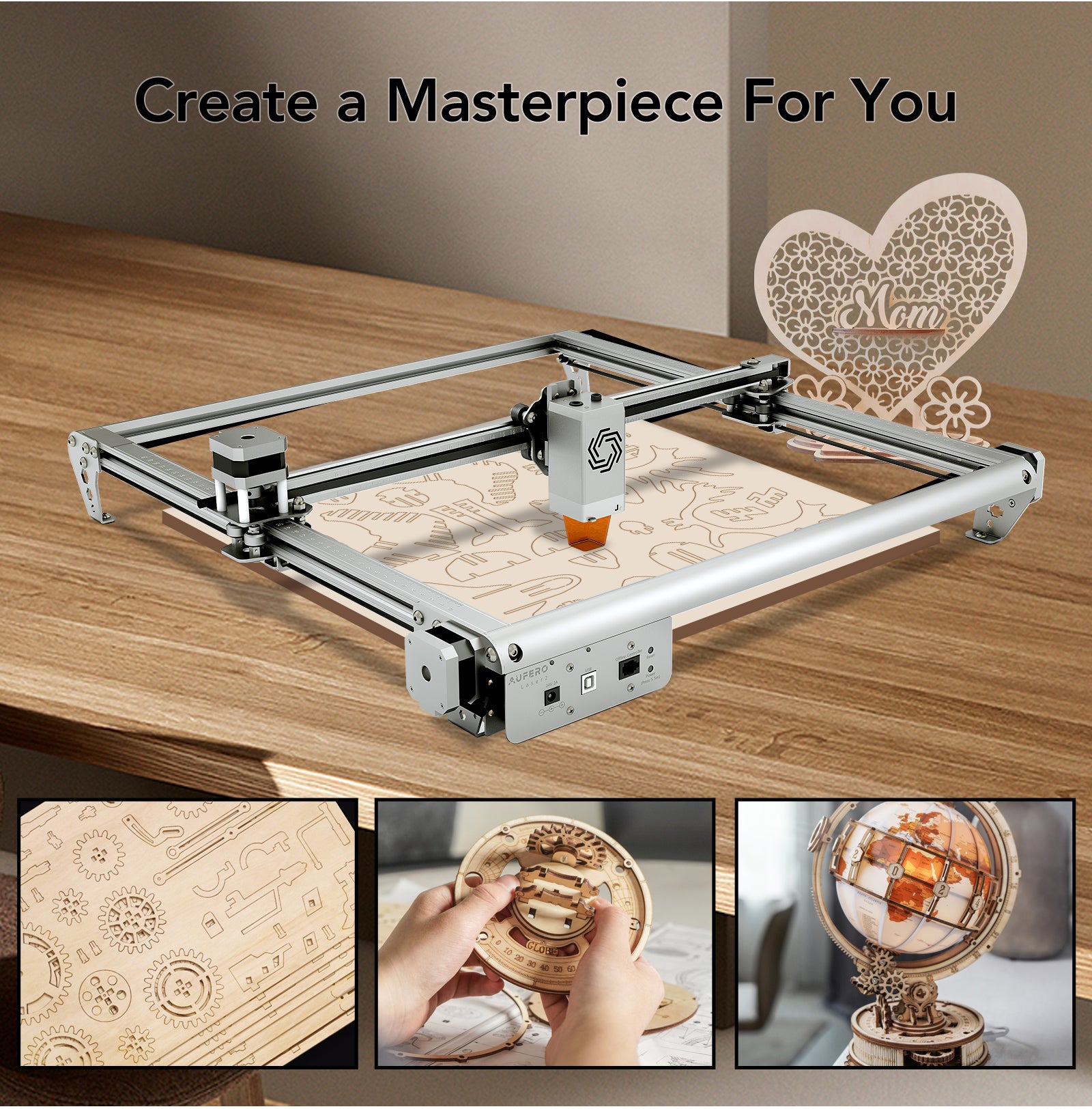 Aufero Laser 2 LU2-10A Laser Engraving Machine - Create a Masterpiece For You