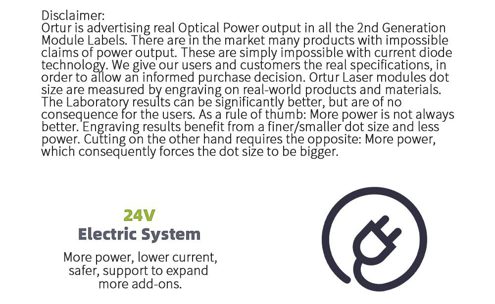 Ortur Laser Master 2 Pro S2 SF - 24V Electric  System