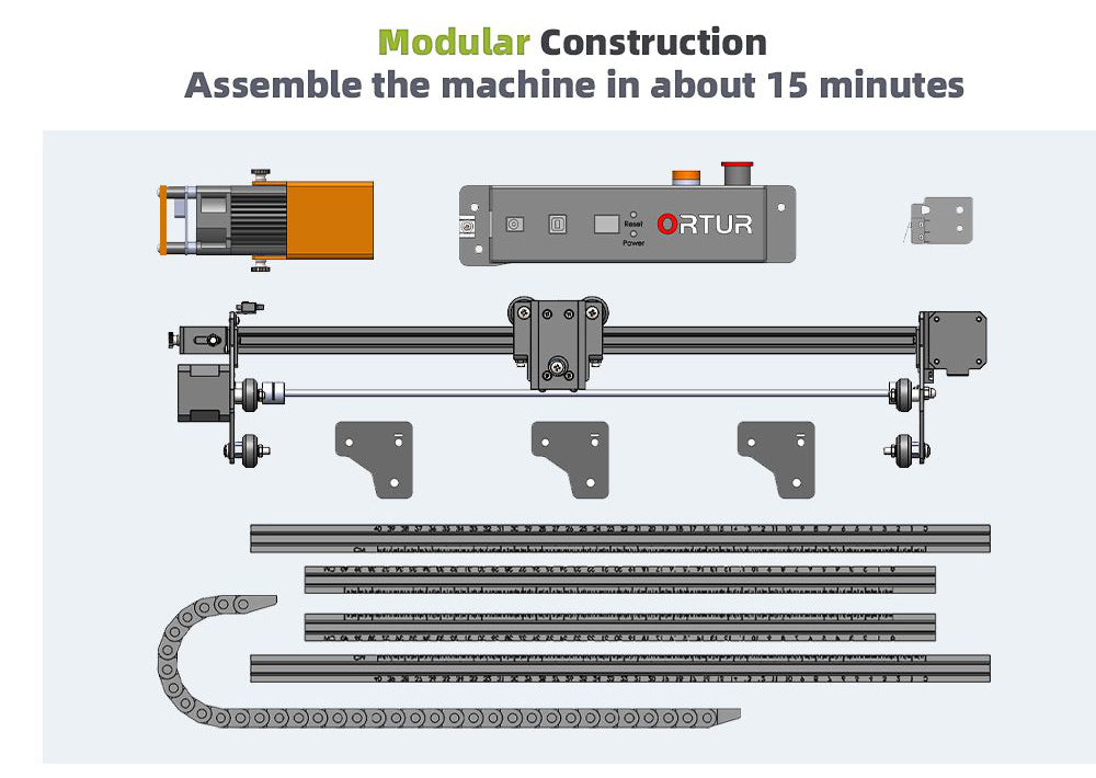 Ortur Laser Master 2 Pro S2 SF - Modular Construction