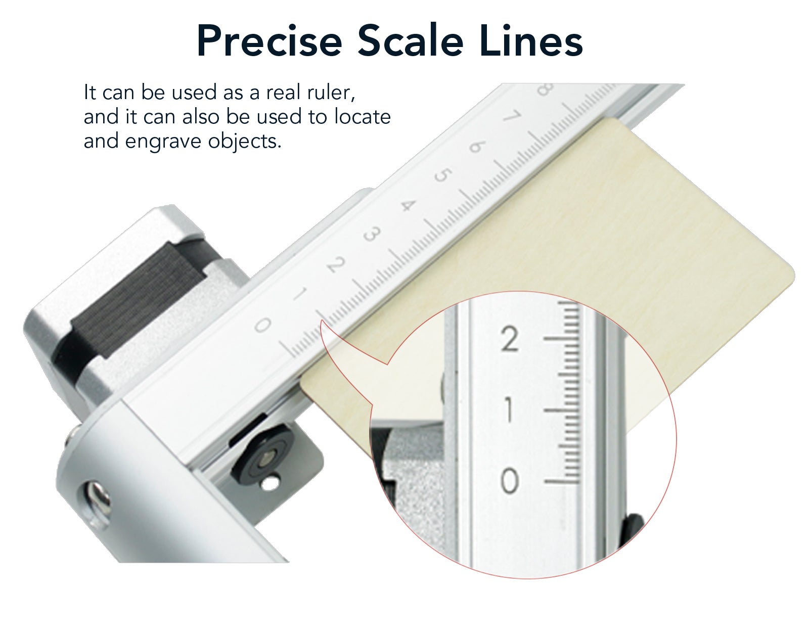 Aufero Laser 2 LU2-10A Laser Engraving Machine - Precise Scale Lines