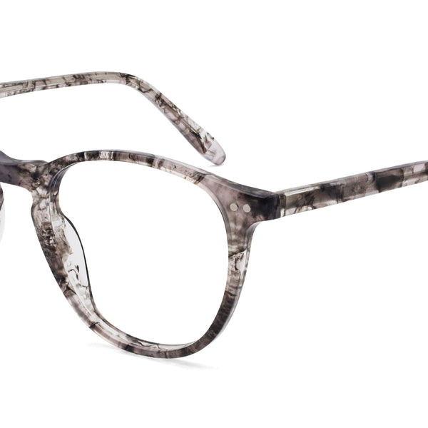 beamish oval gray eyeglasses frames err