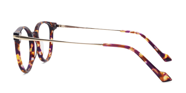 enchant oval tortoise eyeglasses frames side view