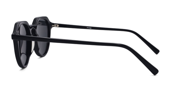 hosanna geometric black eyeglasses frames side view