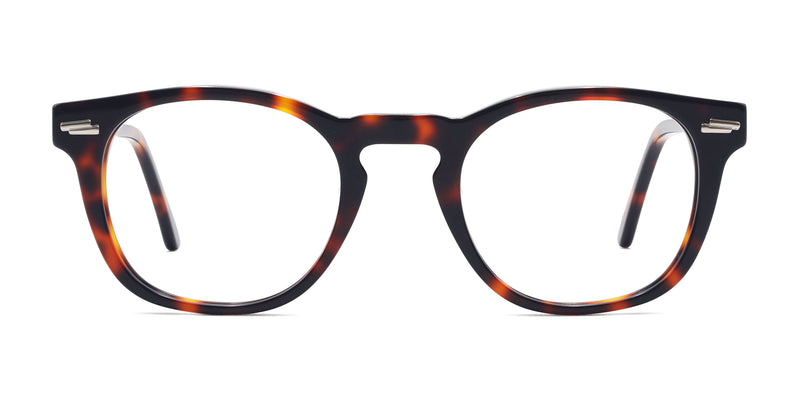 ivy square tortoise eyeglasses frames front view
