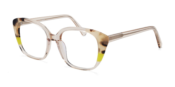 jazz cat eye brown eyeglasses frames angled view