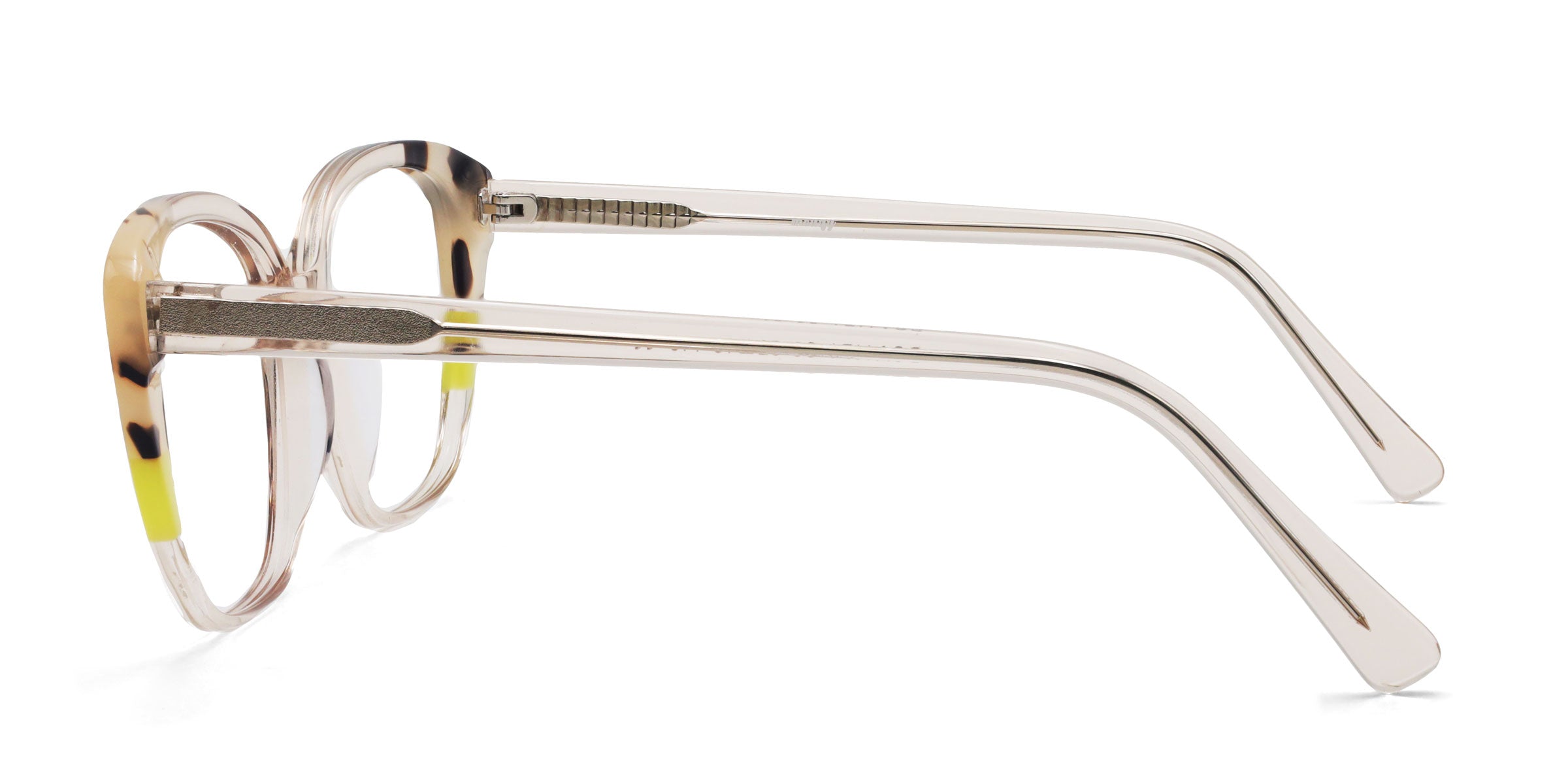 jazz cat eye brown eyeglasses frames side view