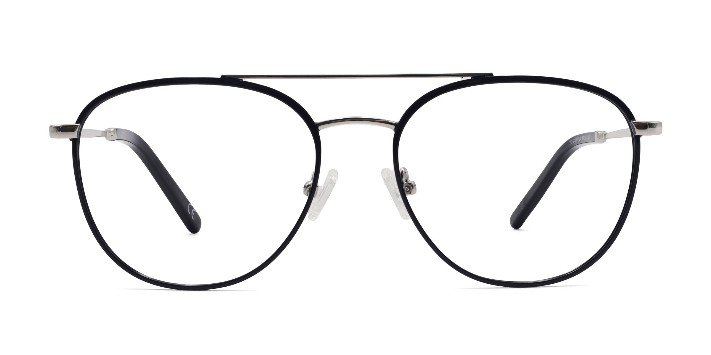 Kind Aviator Black eyeglasses frames front view