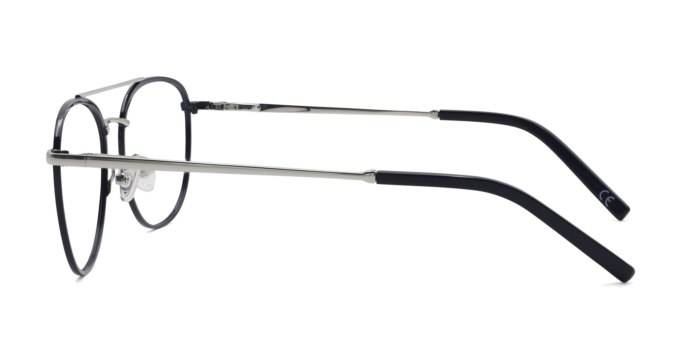 Kind Aviator Black eyeglasses frames side view