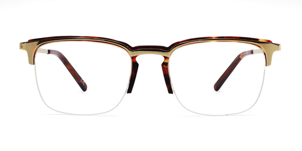 kwanzaa rectangle tortoise eyeglasses frames front view