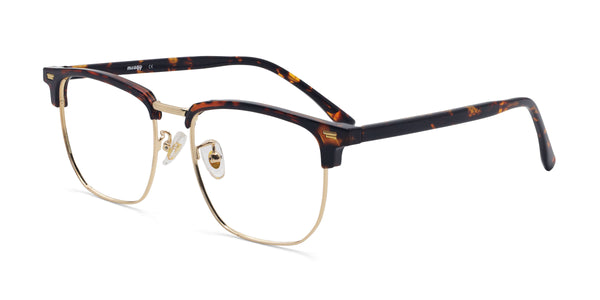 opulance browline tortoise eyeglasses frames angled view