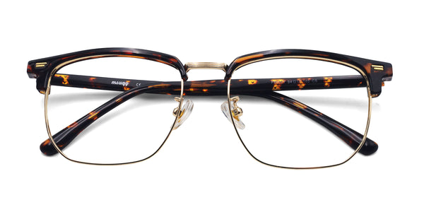 opulance browline tortoise eyeglasses frames top view