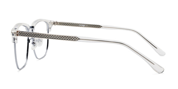 opulance browline clear eyeglasses frames side view