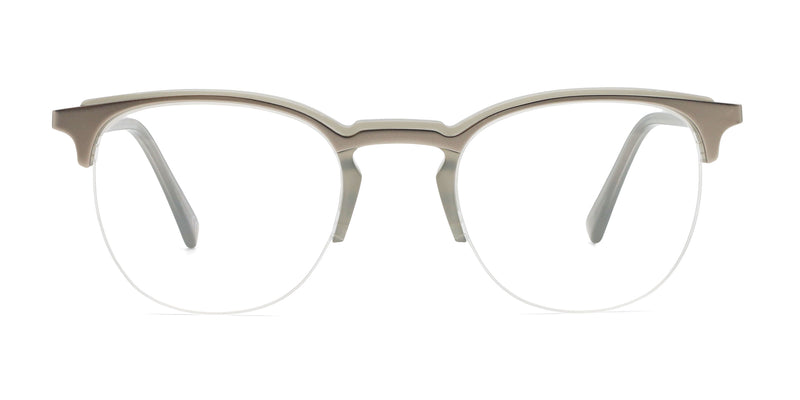 parade round gray eyeglasses frames front view
